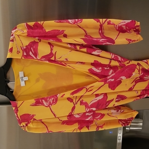 💕COLOR ME COURTNEY💕 Eleanor Wrap Dress ~ Orchid Bloom Floral Print Midi Small - Picture 10 of 13